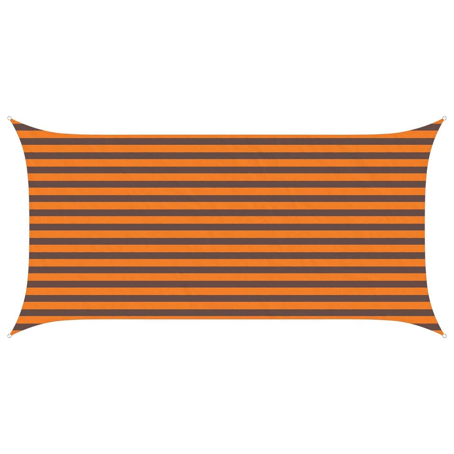 Solskygge sejl Orange og Brun 4 x 2 m 100% polyester Oxford