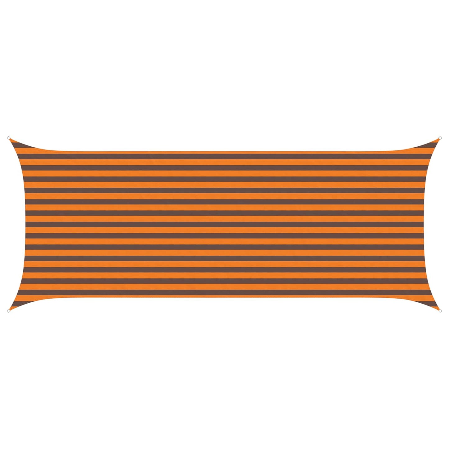 Solskygge sejl Orange og Brun 5 x 2 m 100% polyester Oxford