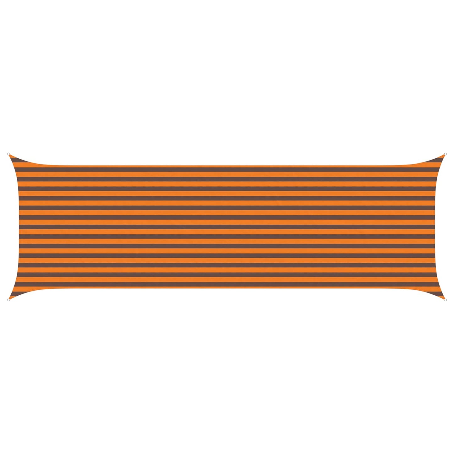 Solskygge sejl Orange og Brun 6 x 2 m 100% polyester Oxford