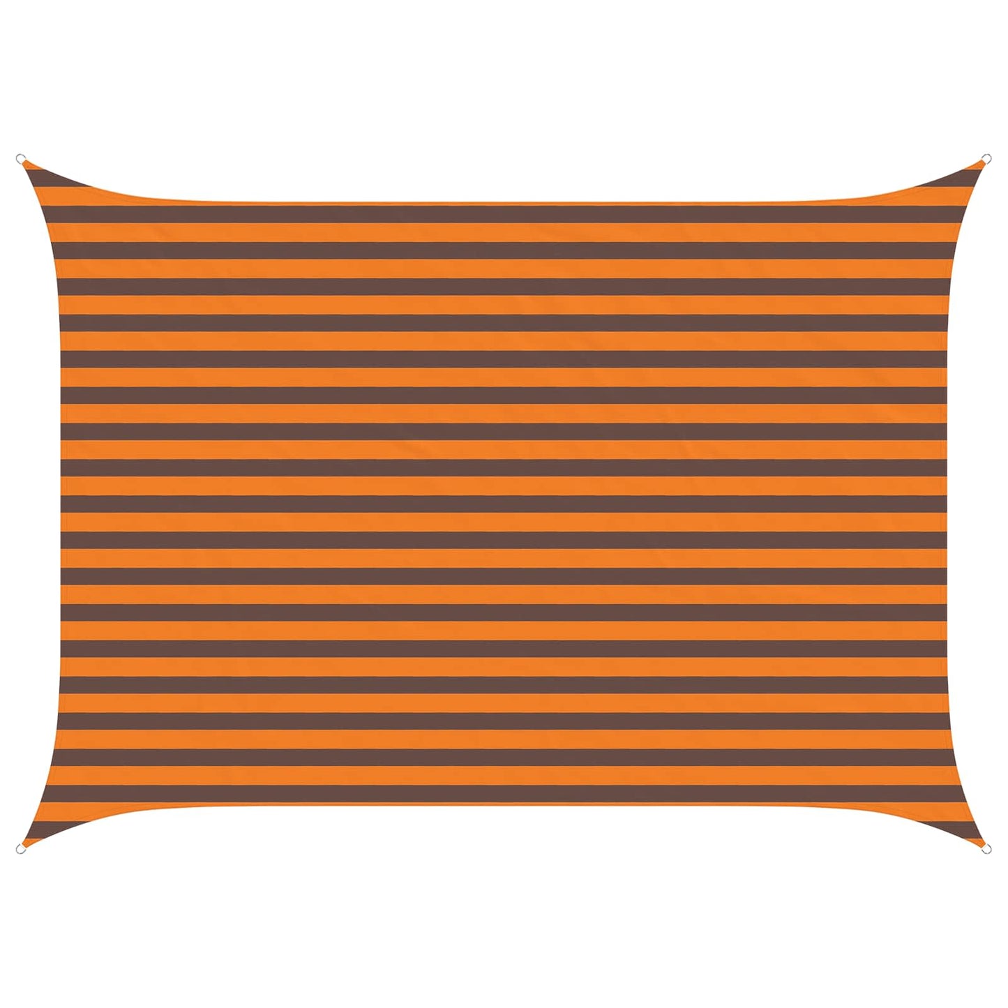 Solskygge sejl Orange og Brun 3,5 x 2,5 m 100% polyester Oxford