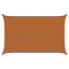 Solskygge sejl Orange og Brun 4 x 2,5 m 100% polyester Oxford