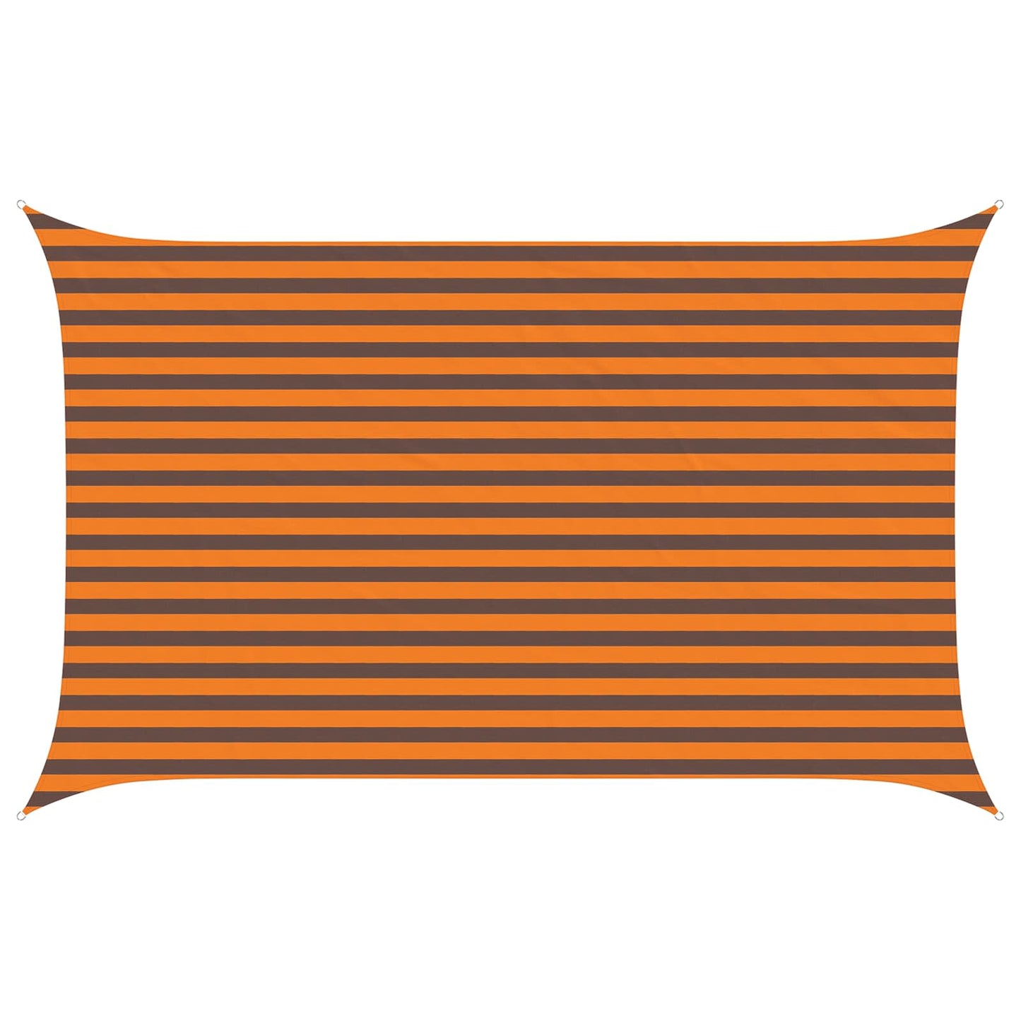 Solskygge sejl Orange og Brun 4 x 2,5 m 100% polyester Oxford