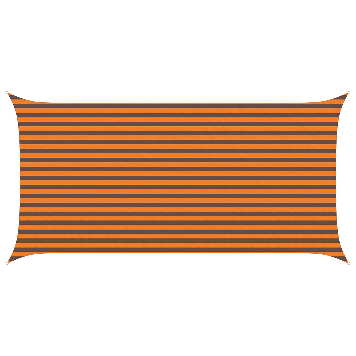 Solskygge sejl Orange og Brun 5 x 2,5 m 100% polyester Oxford