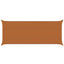 Solskygge sejl Orange og Brun 6 x 2,5 m 100% polyester Oxford