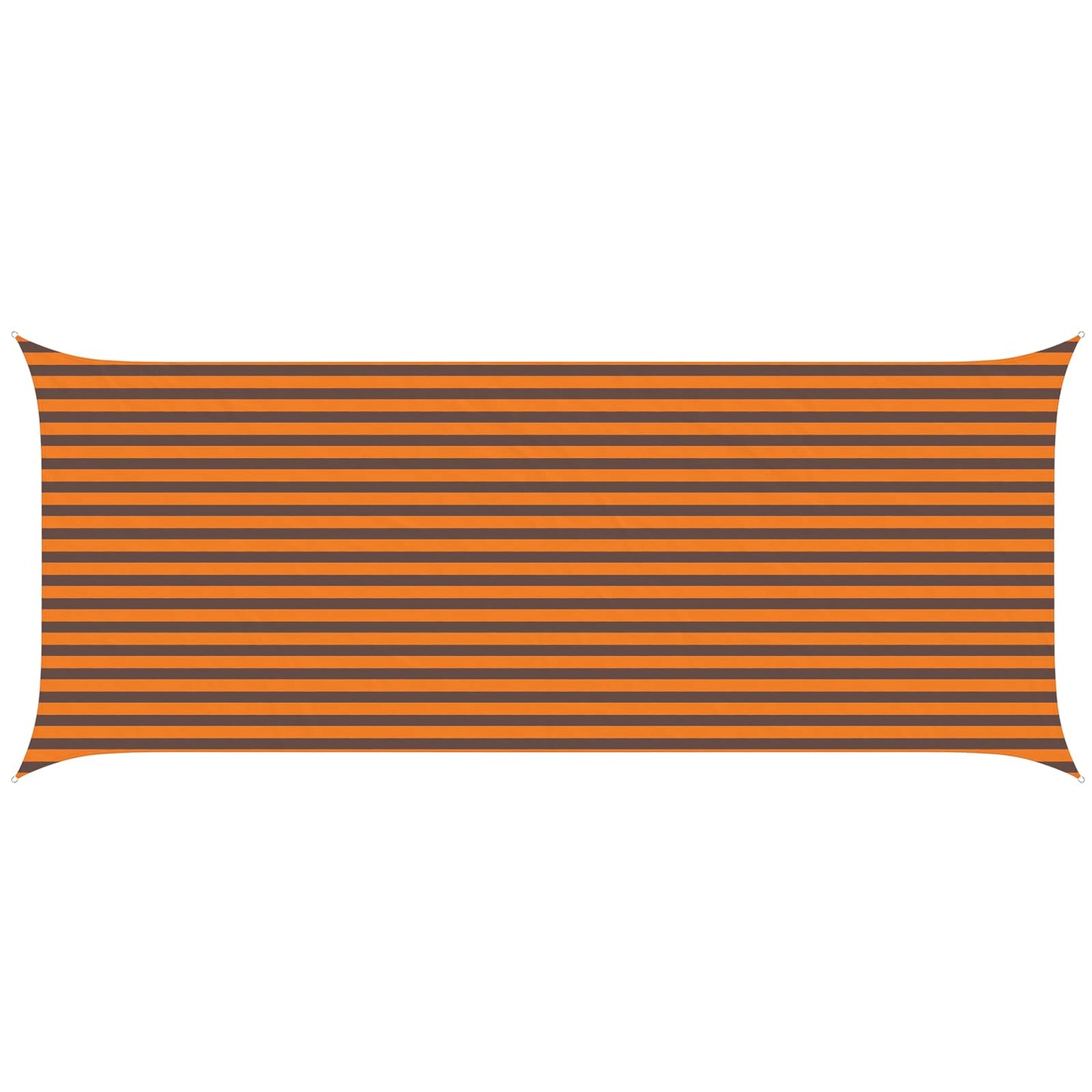 Solskygge sejl Orange og Brun 6 x 2,5 m 100% polyester Oxford