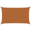 Solskygge sejl Orange og Brun 5 x 3 m 100% polyester Oxford
