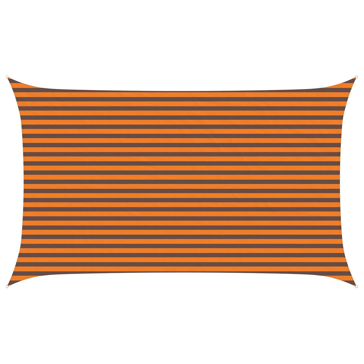Solskygge sejl Orange og Brun 5 x 3 m 100% polyester Oxford