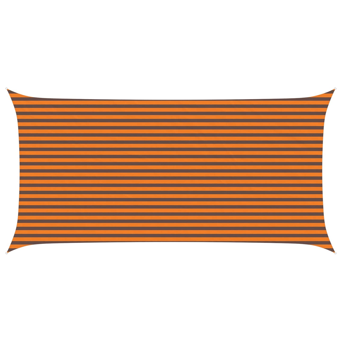 Solskygge sejl Orange og Brun 6 x 3 m 100% polyester Oxford