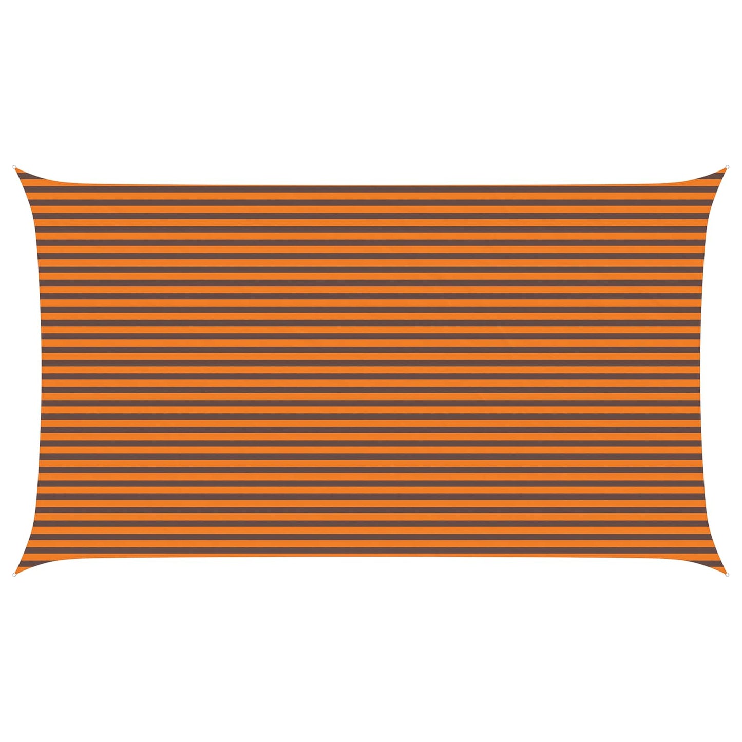 Solskygge sejl Orange og Brun 7 x 4 m 100% polyester Oxford