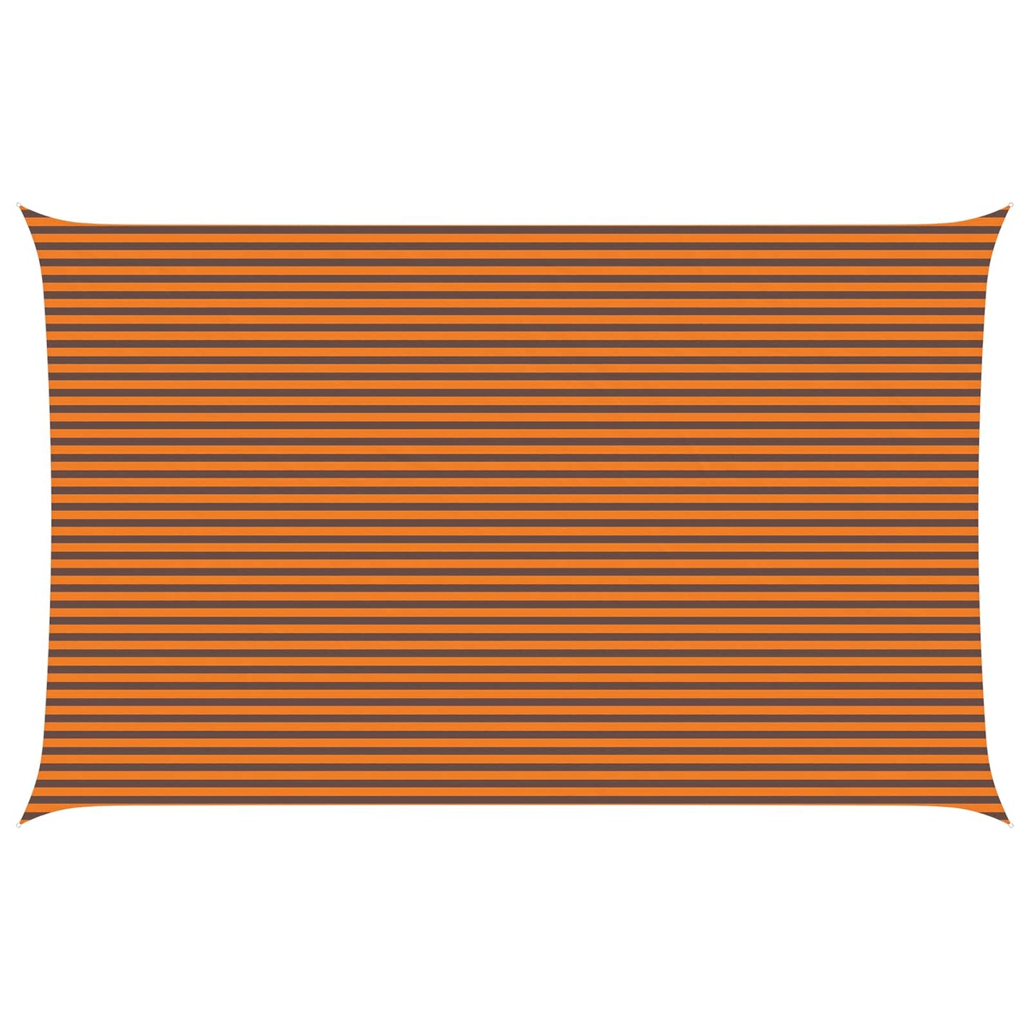 Solskygge sejl Orange og Brun 8 x 5 m 100% polyester Oxford