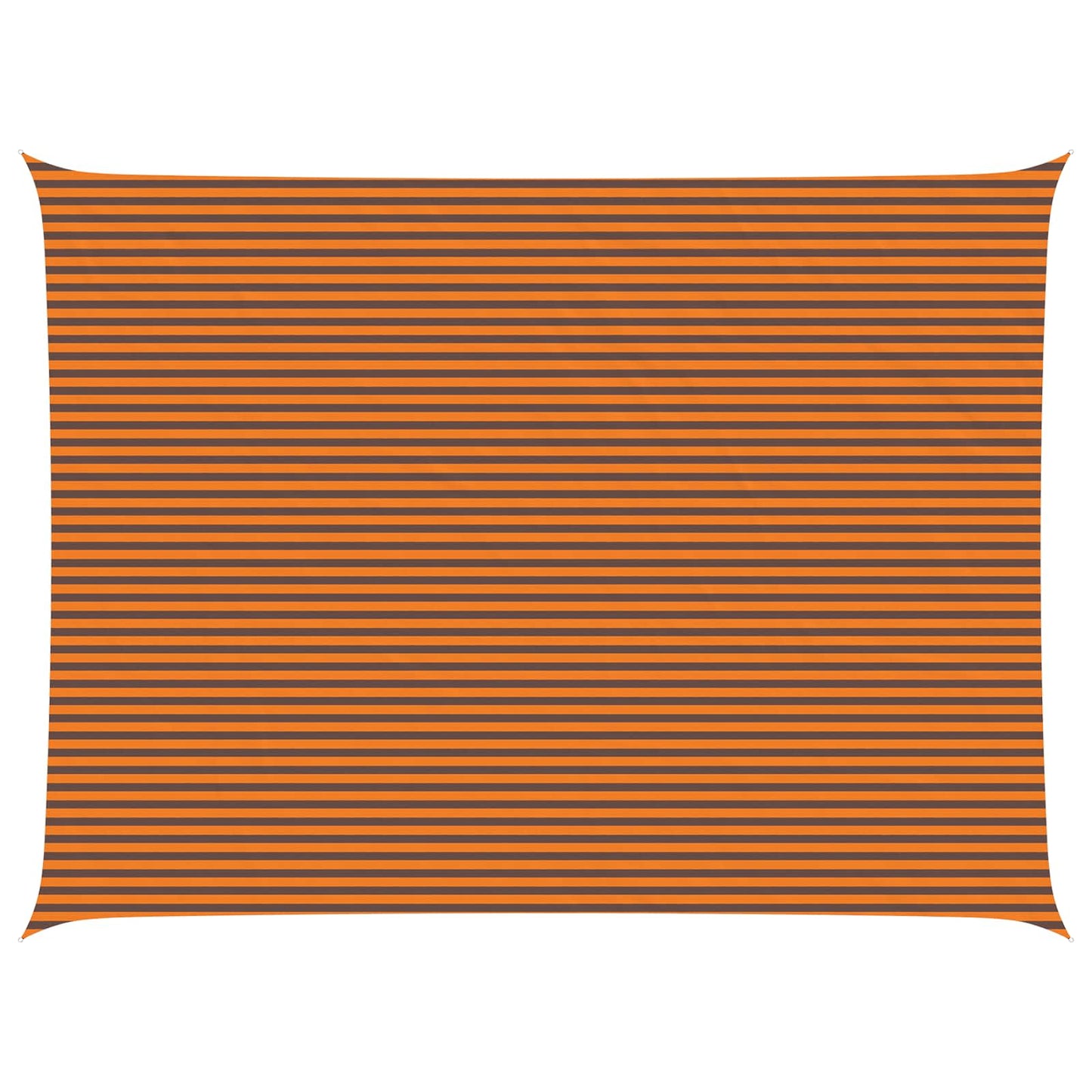 Solskygge sejl Orange og Brun 8 x 6 m 100% polyester Oxford