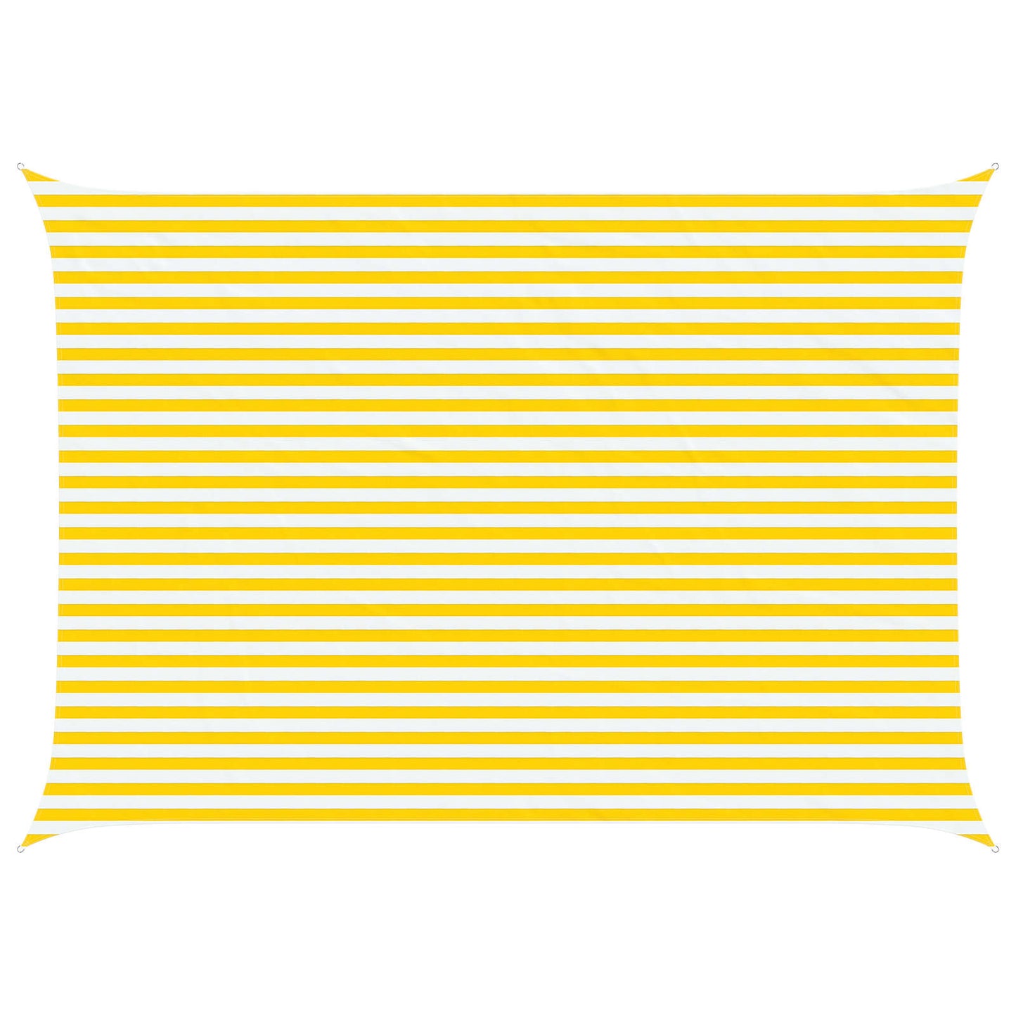 Solskygge sejl Gul og Hvid 5 × 3,5 m 100% polyester Oxford