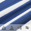 Solskygge sejl Blå og Hvid 3,5 x 2 m 100% polyester Oxford