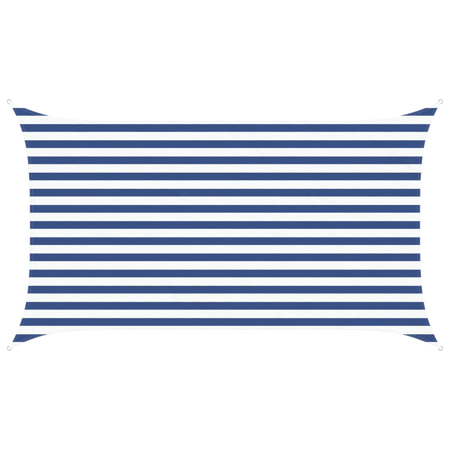 Solskygge sejl Blå og Hvid 3,5 x 2 m 100% polyester Oxford