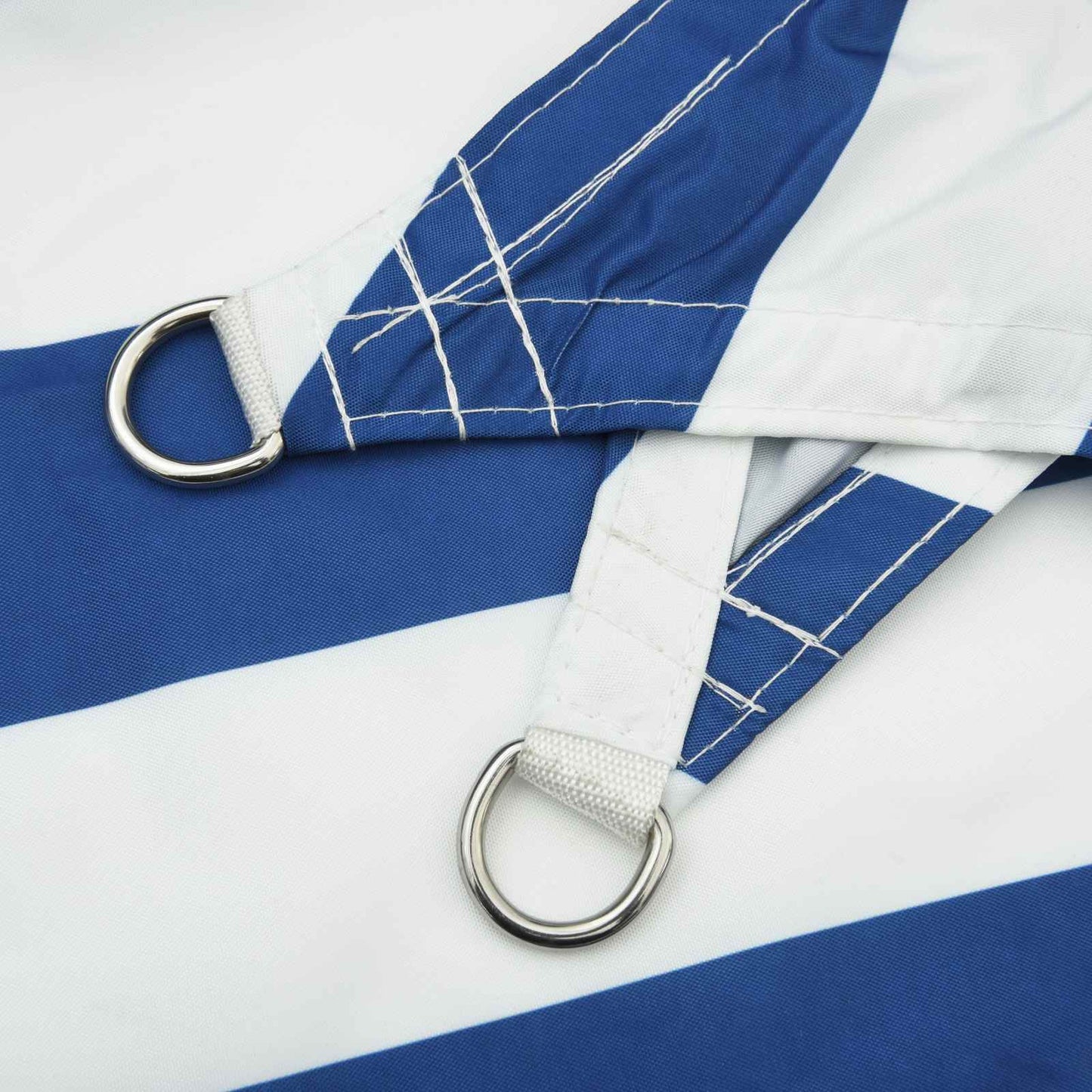 Solskygge sejl Blå og Hvid 5 x 2,5 m 100% polyester Oxford