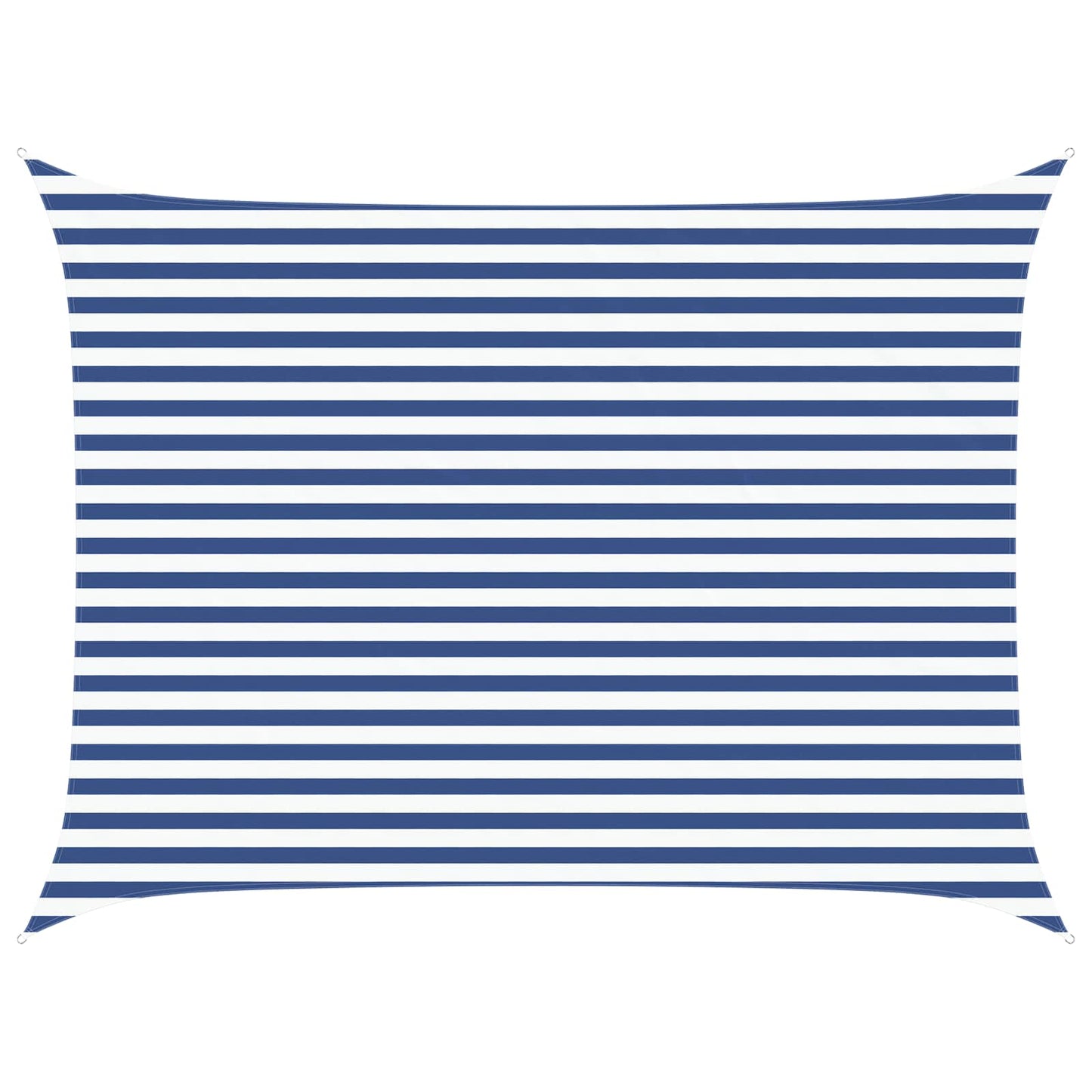 Solskygge sejl Blå og Hvid 4 × 3 m 100% polyester Oxford