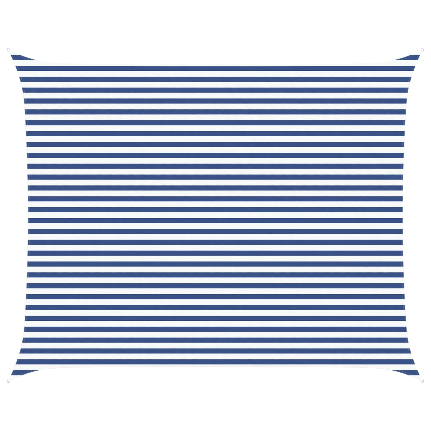 Solskygge sejl Blå og Hvid 5 x 4 m 100% polyester Oxford