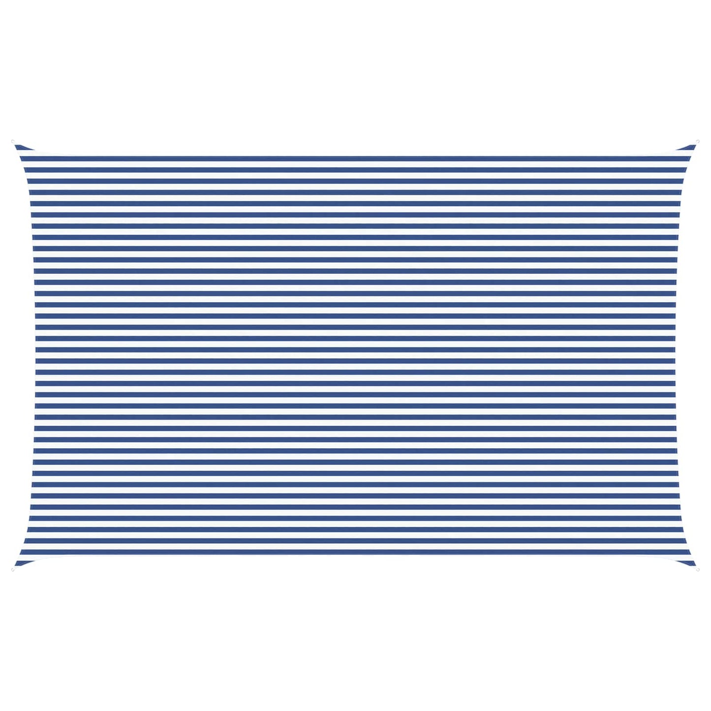 Solskygge sejl Blå og Hvid 8 x 5 m 100% polyester Oxford