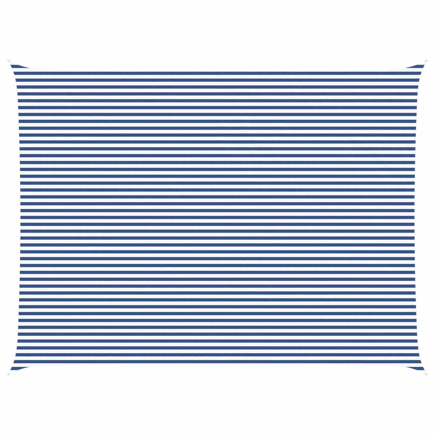 Solskygge sejl Blå og Hvid 8 x 6 m 100% polyester Oxford