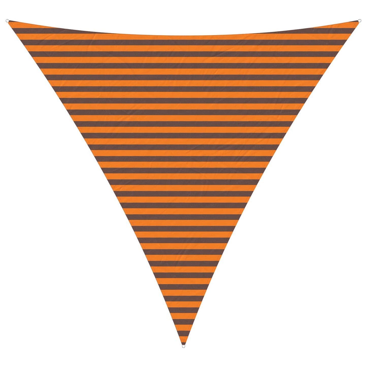 Solskygge sejl Orange og Brun 4 x 4 x 4 m 100% polyester Oxford
