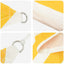 Solskygge sejl Gul og Hvid 2 x 2 x 2 m 100% polyester Oxford