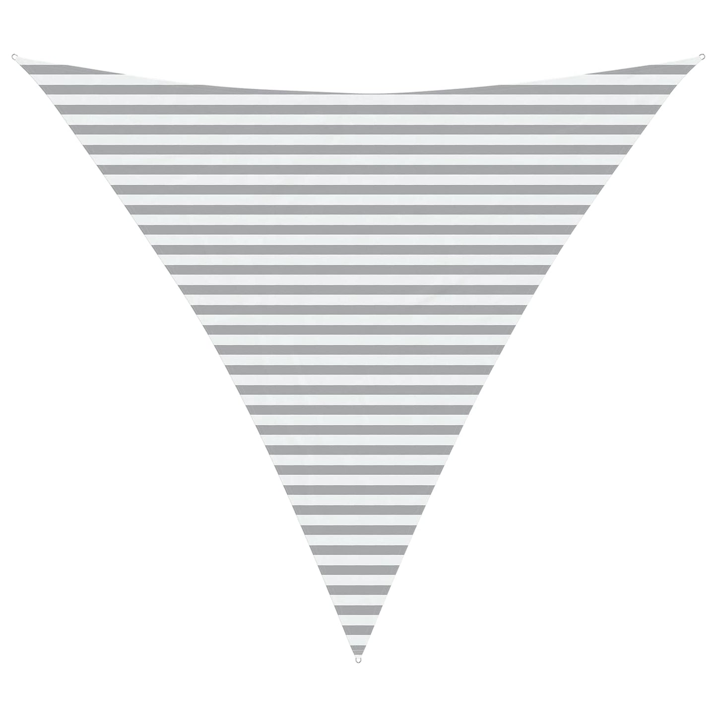 Solskygge sejl Lys Grå og Hvid 4,5 x 4,5 x 4,5 m