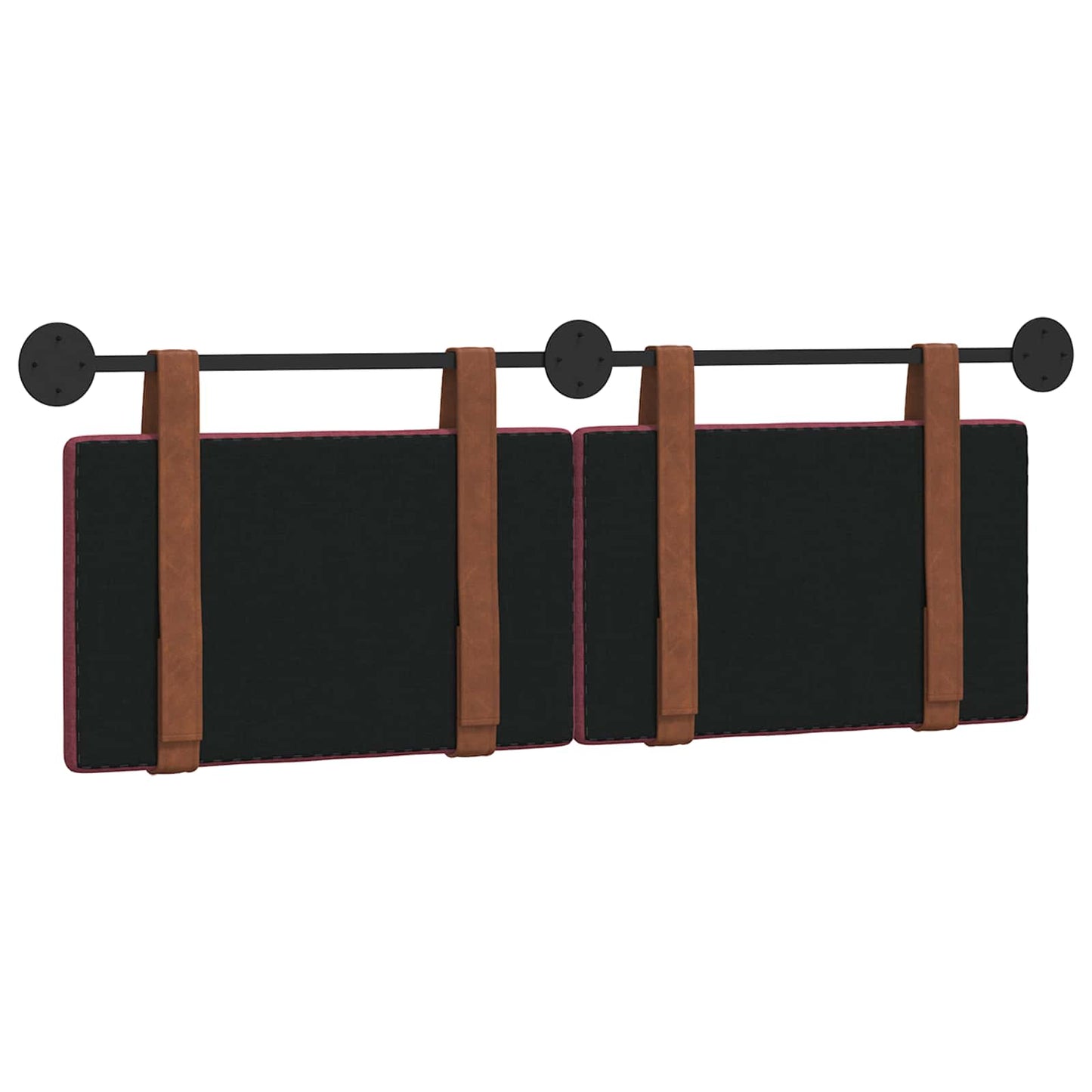 Hængende Hovedgavl Vægmonteret Vinrød 130 x 55 x 5 cm Antik PU