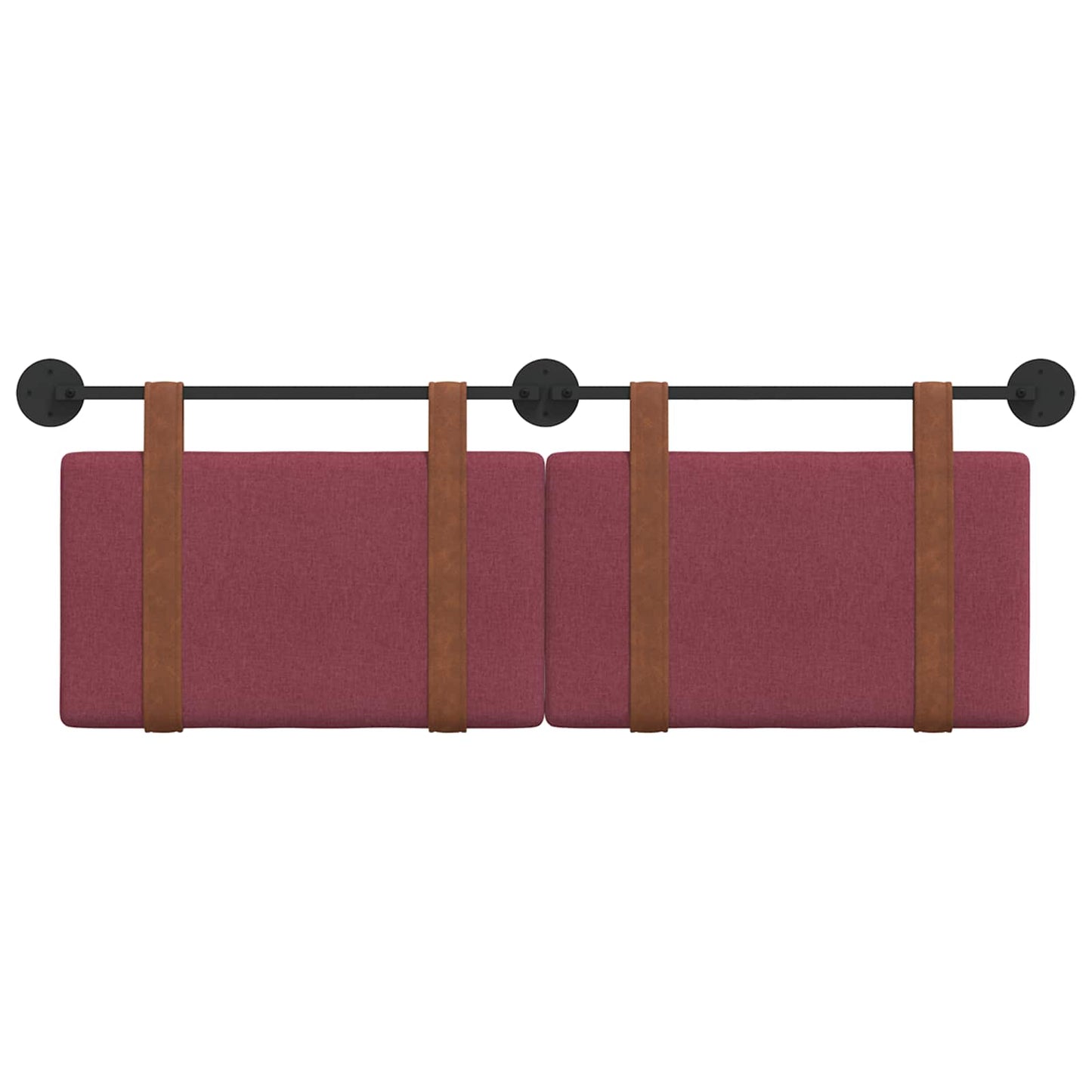 Hængende Hovedgavl Vægmonteret Vinrød 130 x 55 x 5 cm Antik PU