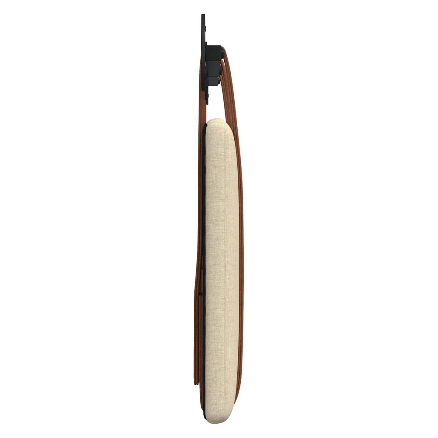 Hængende Hovedgavl Vægmonteret Creme 130 x 55 x 5 cm Antik PU