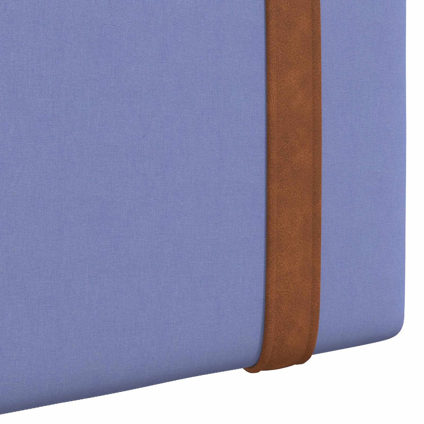 Hængende Hovedgavl Ensfarvet Jeans blå 130 x 55 x 5 cm Antik PU