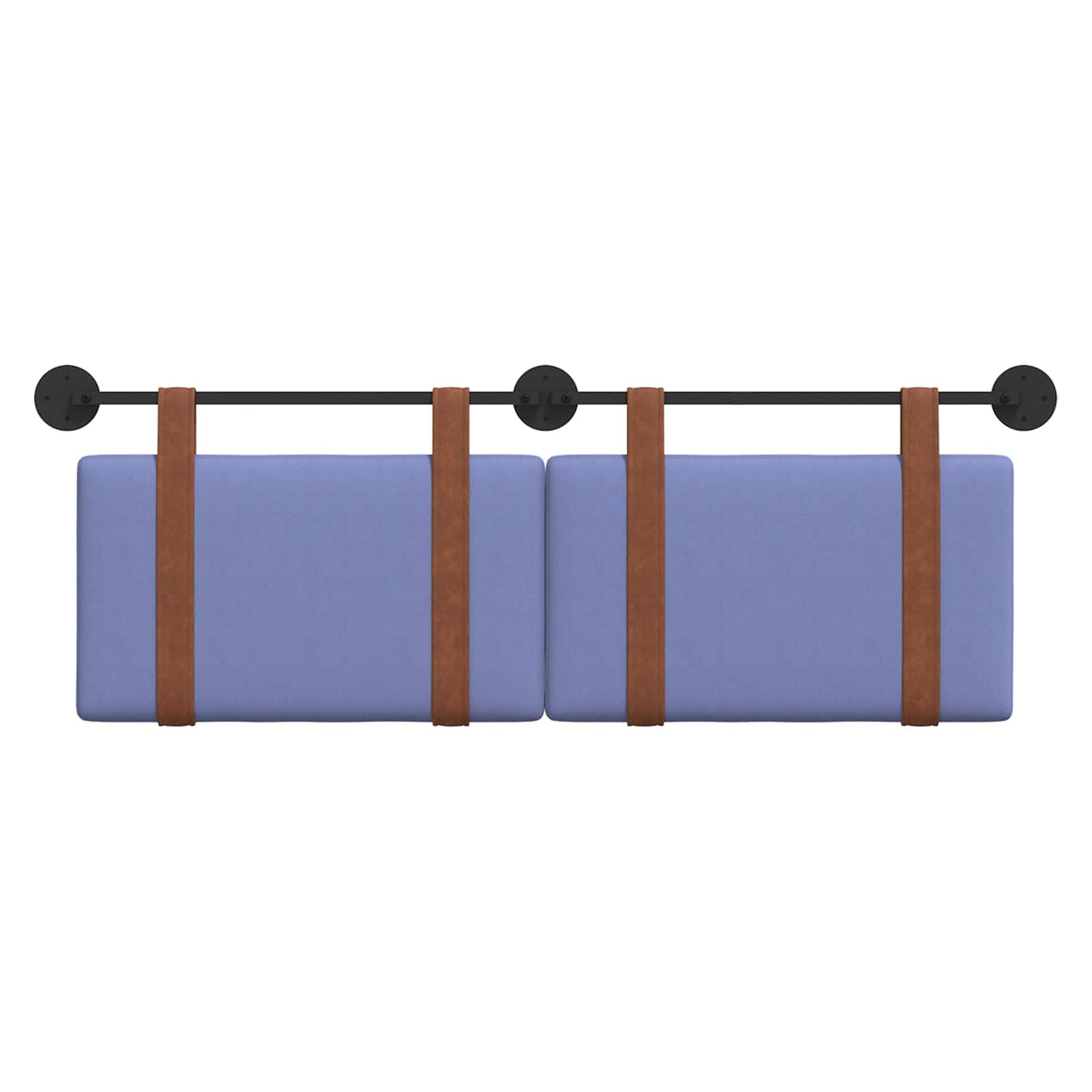 Hængende Hovedgavl Ensfarvet Jeans blå 130 x 55 x 5 cm Antik PU