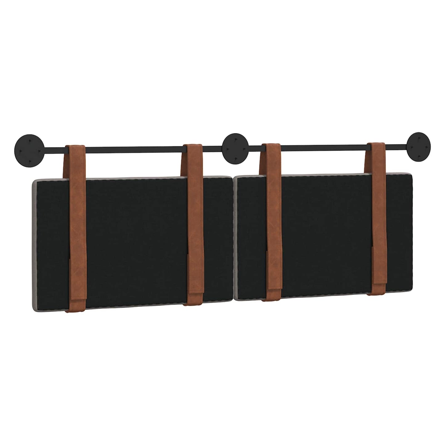 Hængende Hovedgavl Vægmonteret Gråbrun 150 x 55 x 5 cm Antik PU