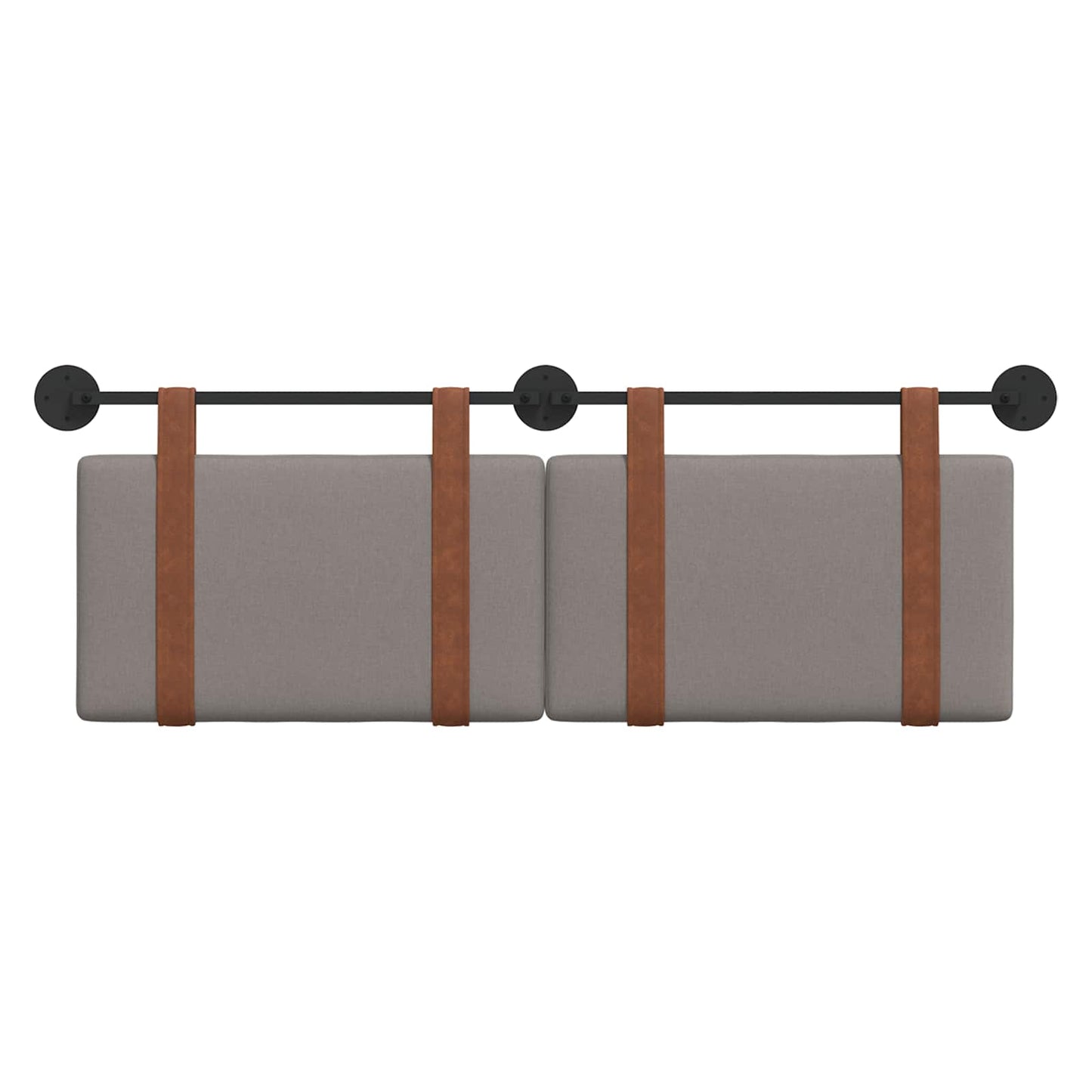 Hængende Hovedgavl Vægmonteret Gråbrun 150 x 55 x 5 cm Antik PU