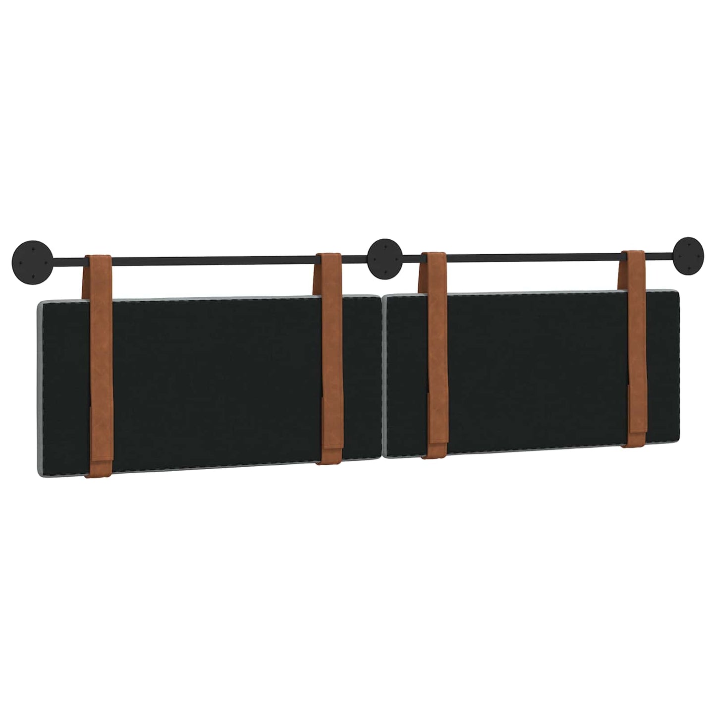 Hængende sengegavl Lysegrå Antik PU