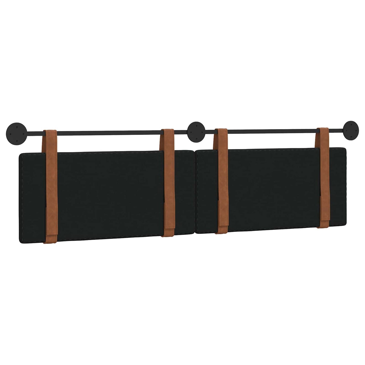 Hængende Hovedgavl Vægmonteret Sort 190 x 55 x 5 cm Antik PU