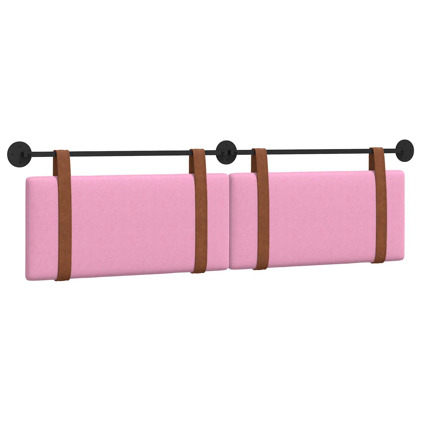 Hængende Hovedgavl Vægmonteret Lyserød 190 x 55 x 5 cm Antik PU