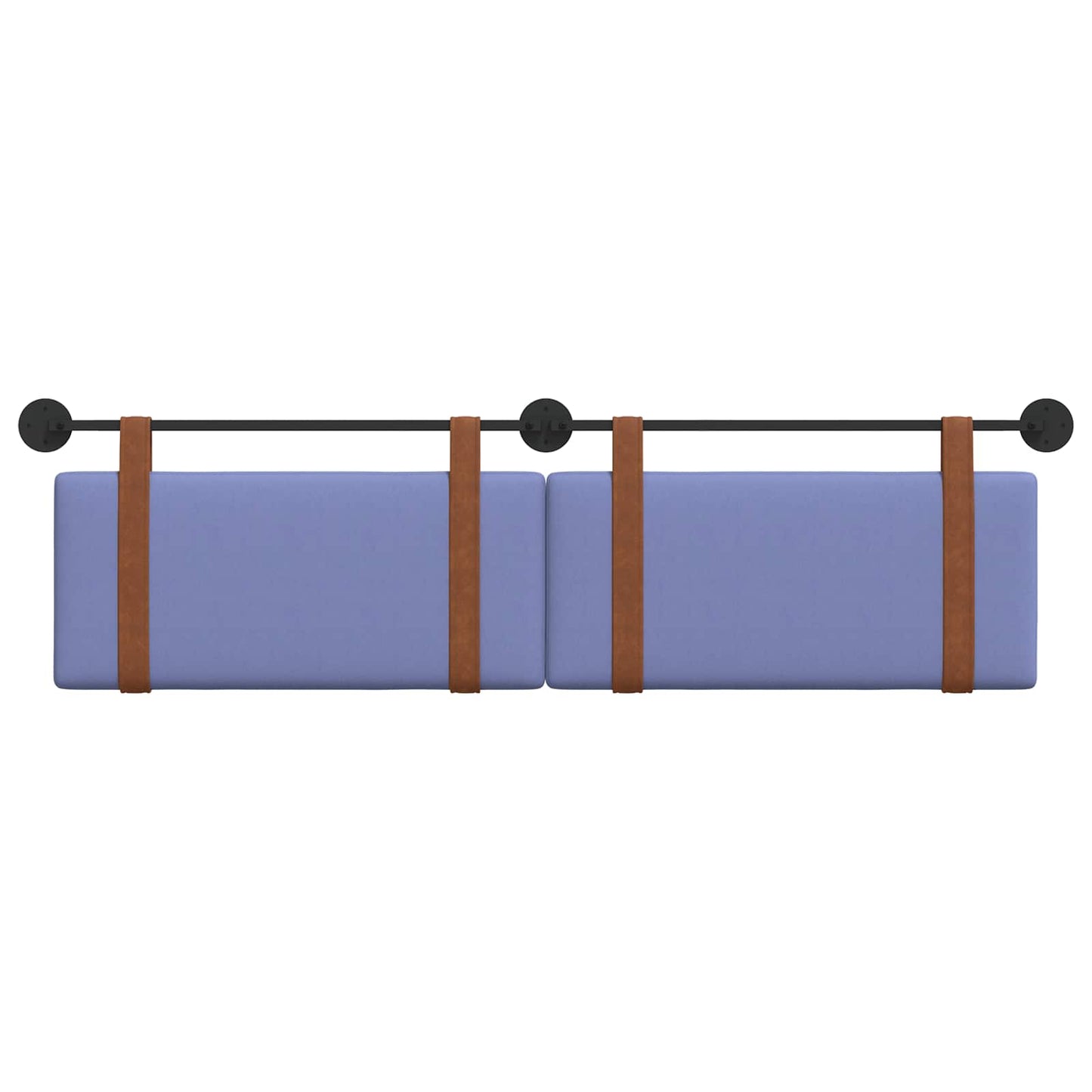Hængende Hovedgavl Ensfarvet Jeans blå 190 x 55 x 5 cm Antik PU