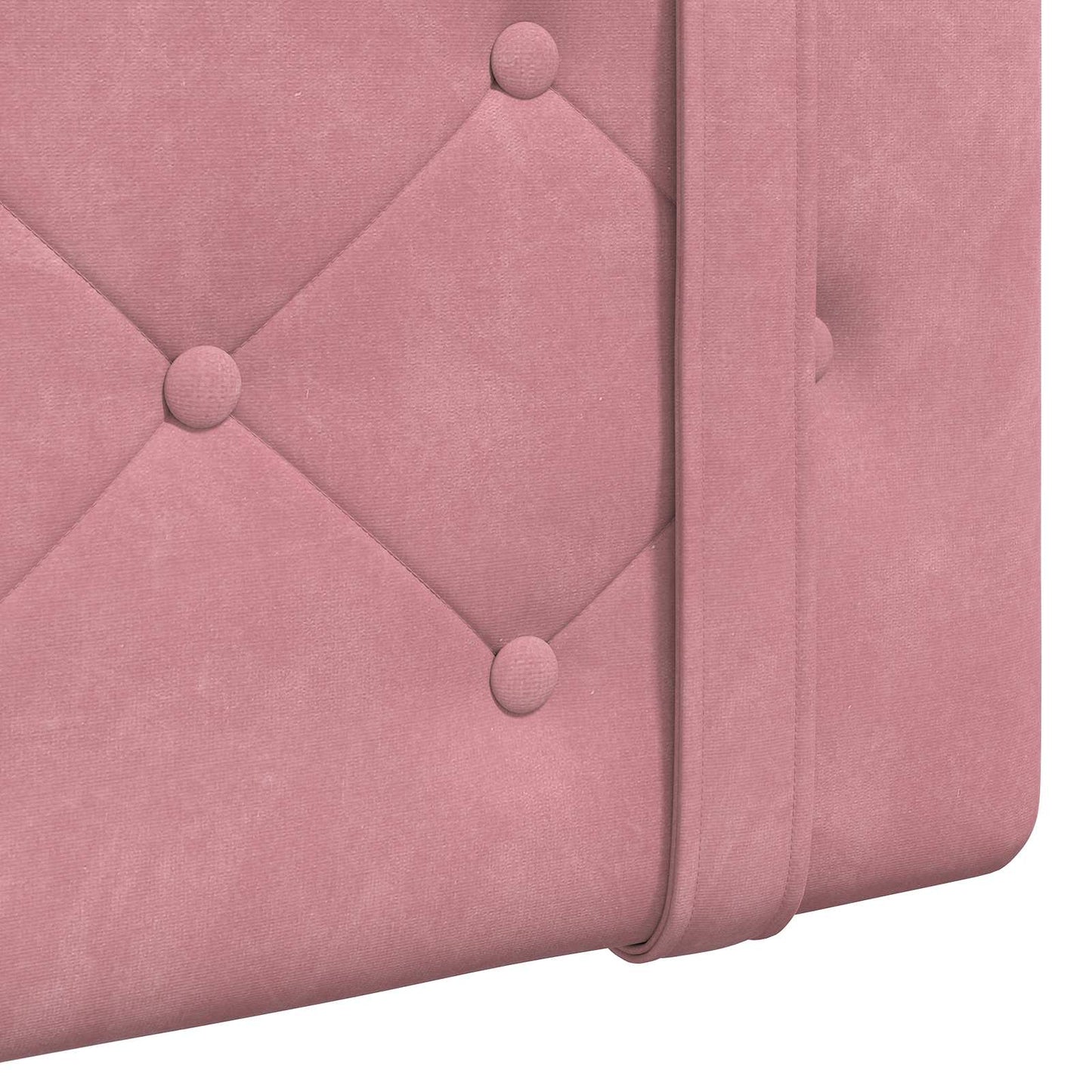 Hængende sengegavl Lyserød Fløjl