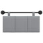 Hængende sengegavl Lysegrå Stof
