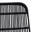 Spisestol 2 pcs Sort 41 x 55 x 85 cm Rattan og Stål