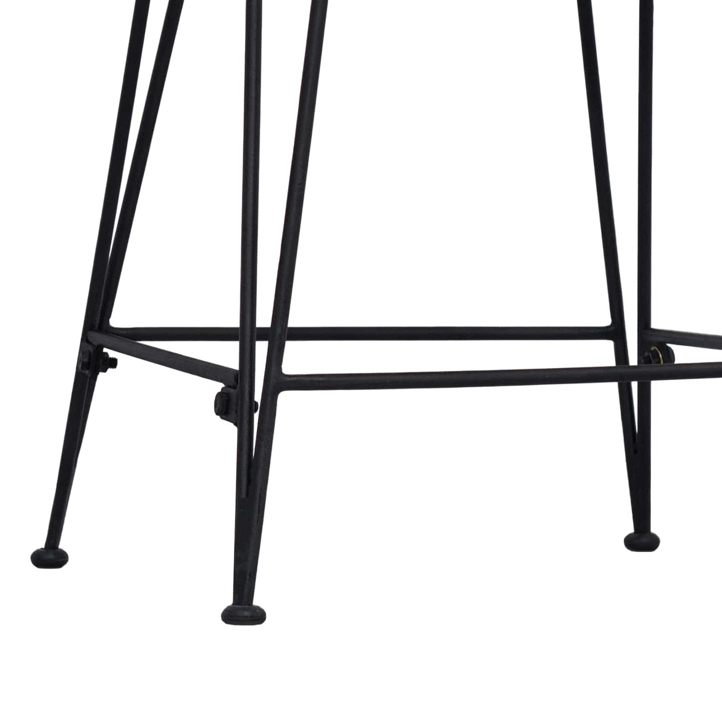 Barbænk 2 pcs Naturfarvet 44 x 54 x 96 cm Rattan og Stål