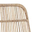Barbænk 2 pcs Naturfarvet 44 x 55 x 109 cm Rattan og Stål