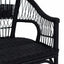 Staplestol Sort 60 x 60 x 81 cm Rattan