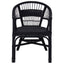 Staplestol Sort 60 x 60 x 81 cm Rattan