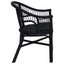 Staplestol Sort 60 x 60 x 81 cm Rattan