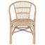 Staplestol Naturfarvet 58 x 60 x 81 cm Rattan