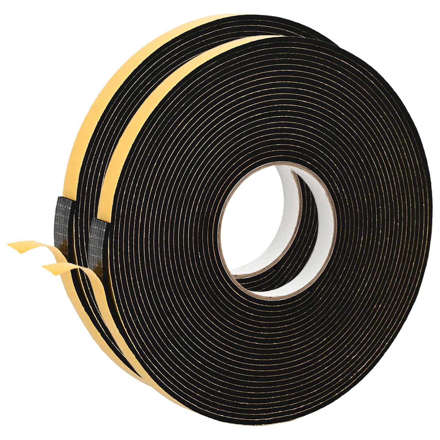 Selvklæbende skum tape 2 pcs Sort 10 mm x 10 m CR Skum