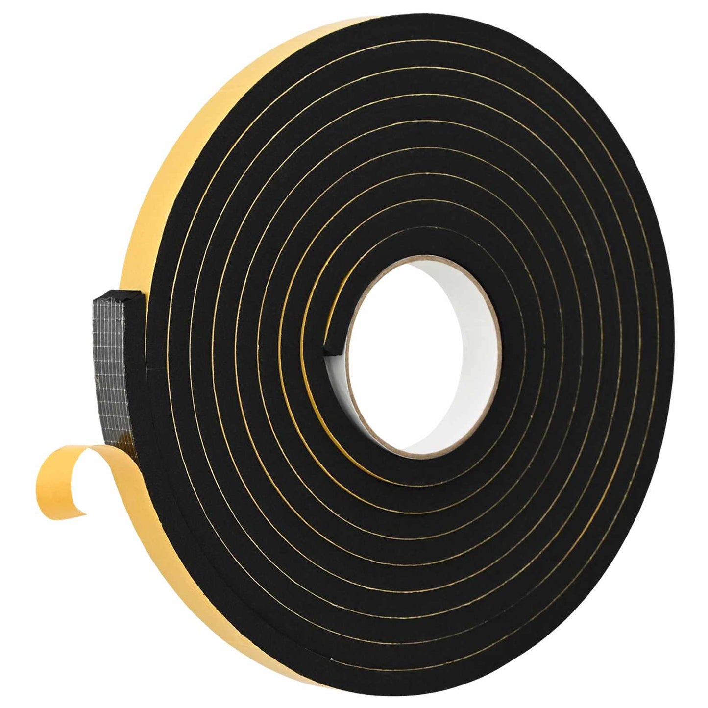 Selvklæbende skum tape 4 pcs Sort 15mm x 5m CR Skum