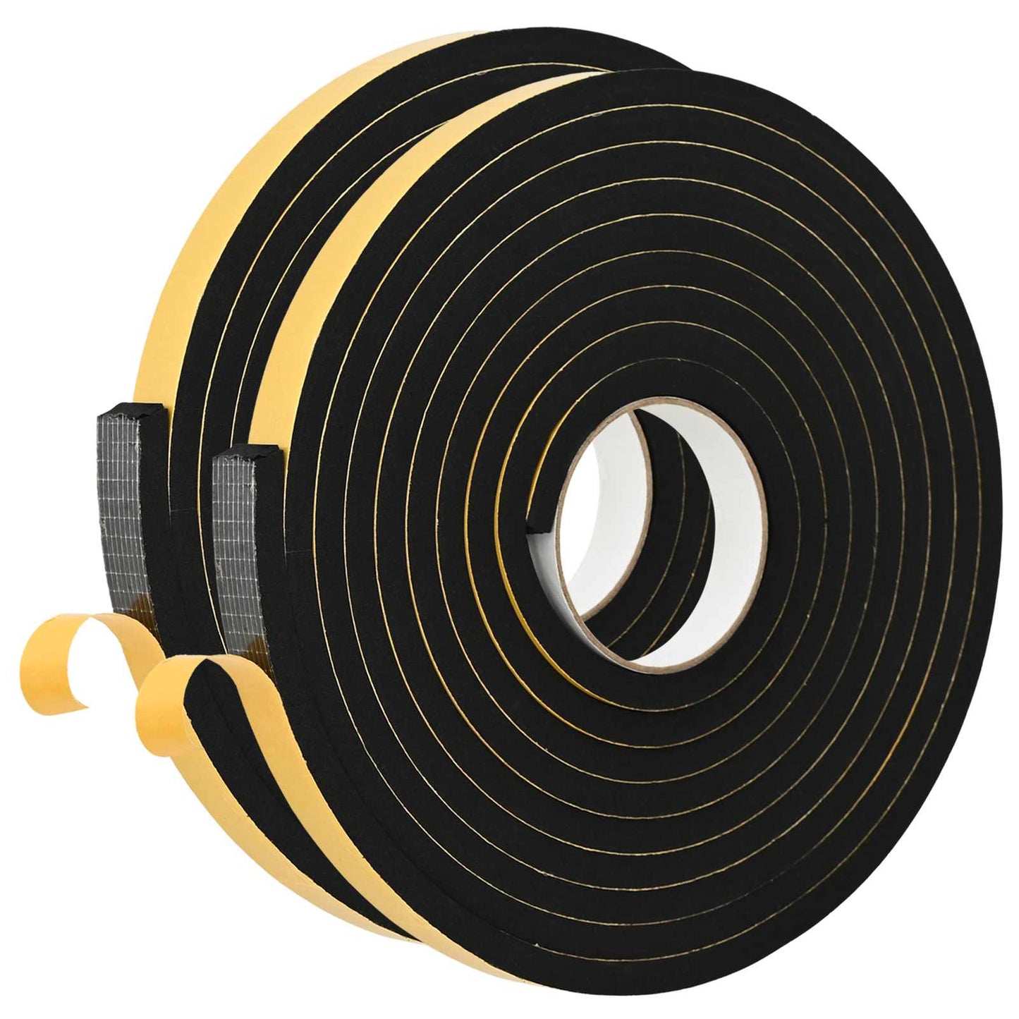 Selvklæbende skum tape 2 pcs Sort 20mm x 5m CR Skum