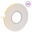 Selvklæbende skum tape 10 pcs Hvid 10 mm x 10 m CR Skum